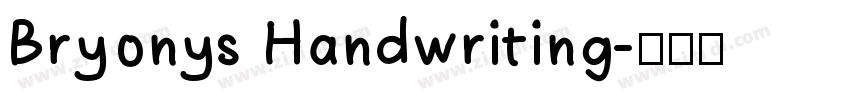 Bryonys Handwriting字体转换